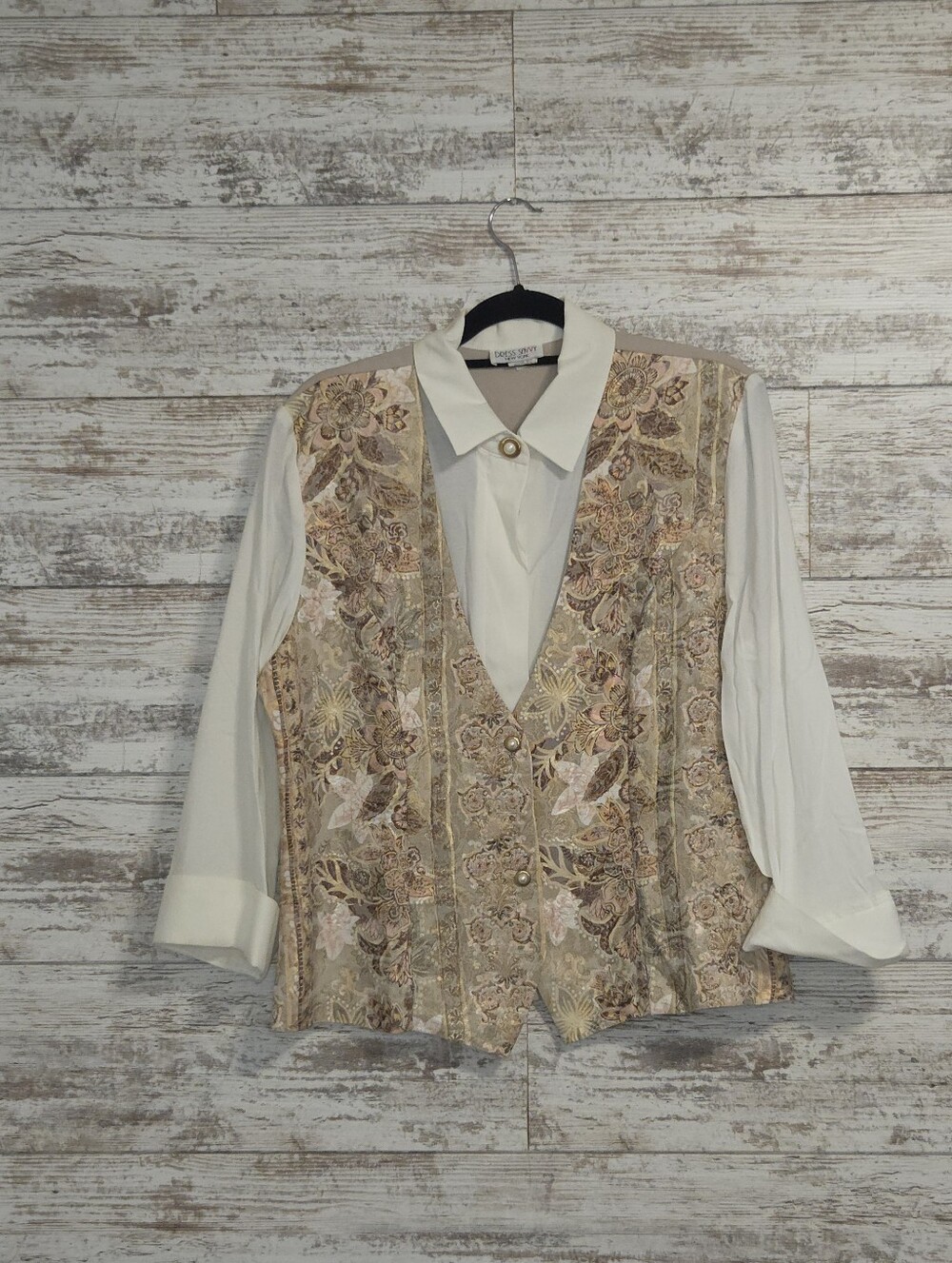 Victorian Inspired Shirt With Vest Style